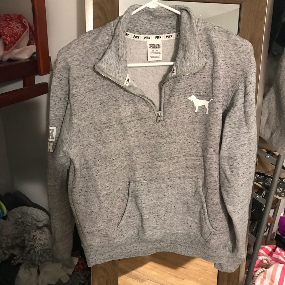 Love pink grey pullover